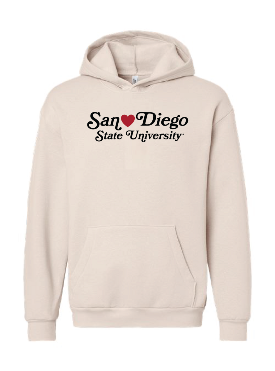 San Diego State University Heart Hoodie