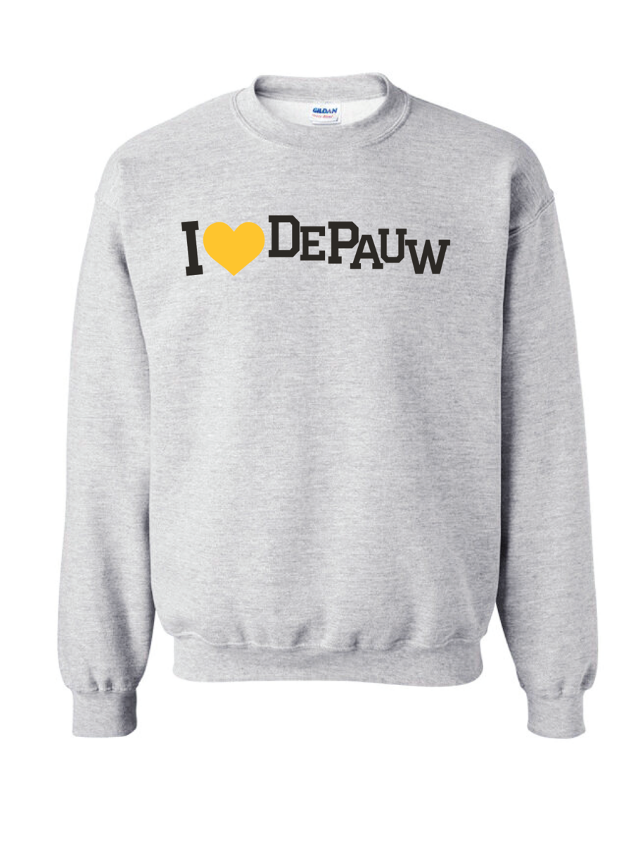 DePauw University Love Crewneck