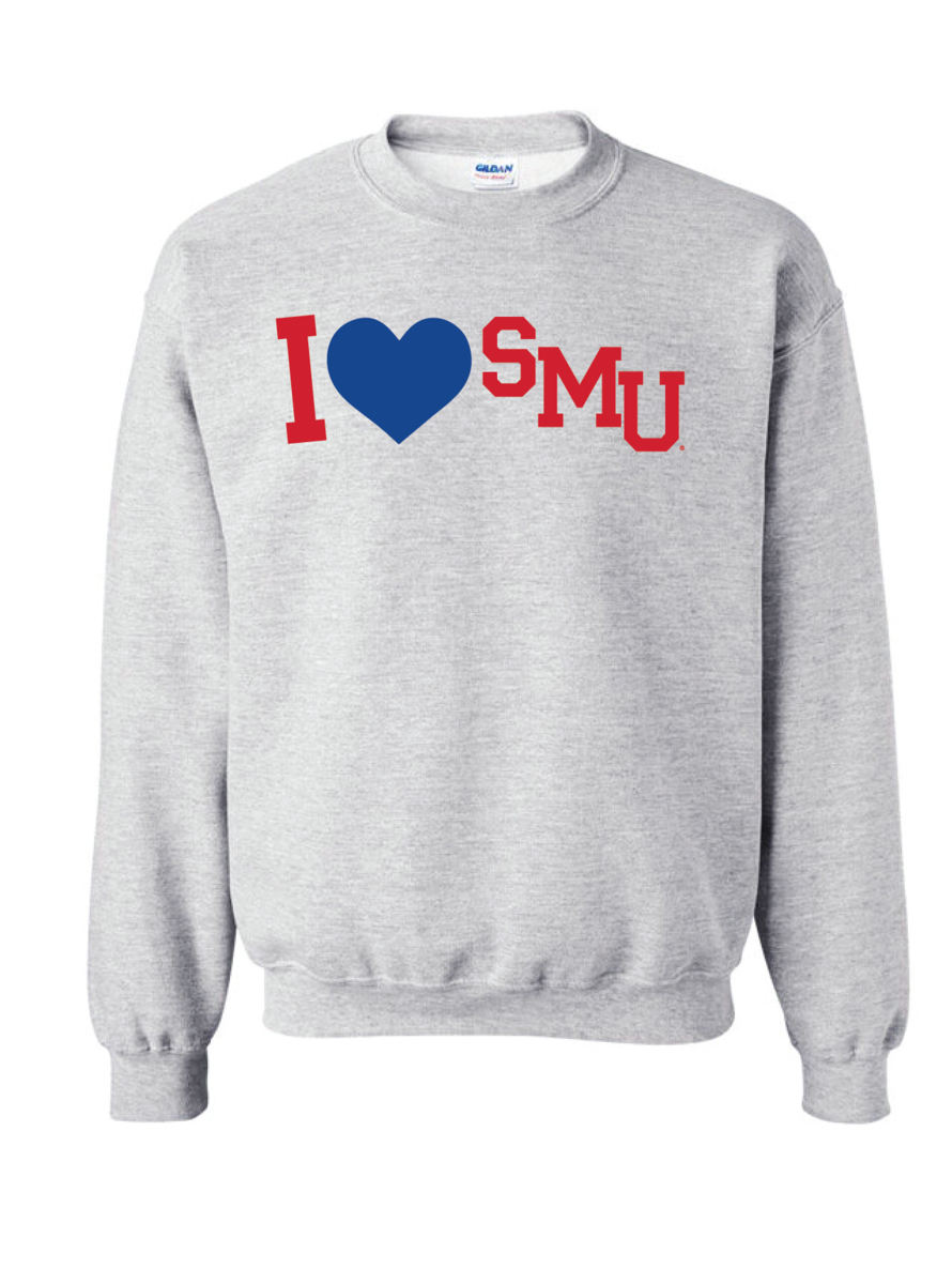 Southern Methodist University Love Crewneck