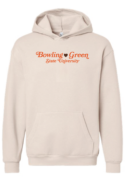 Bowling Green State University Heart Hoodie