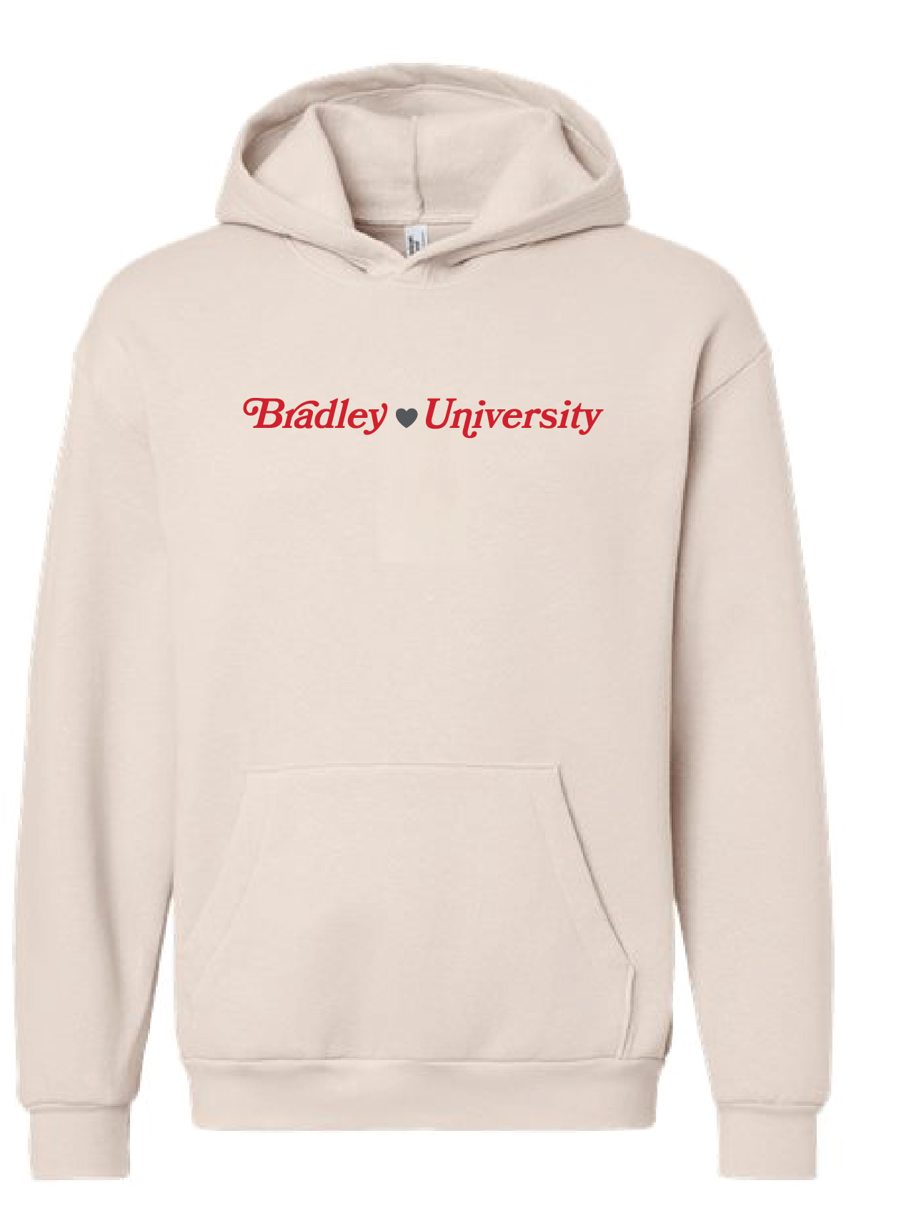 Bradley University Heart Hoodie