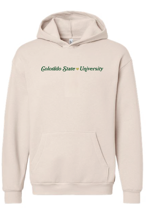 Colorado State University Heart Hoodie