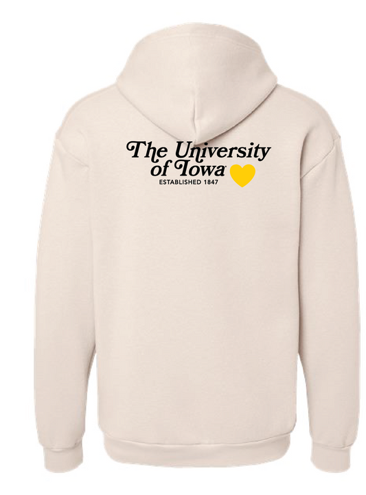University of Iowa Heart Hoodie