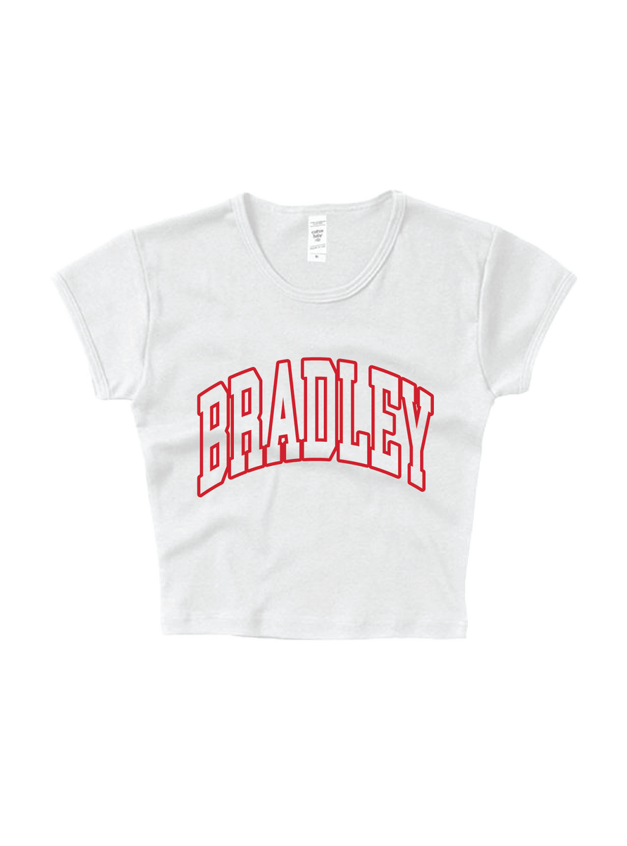 Bradley University Block Letter Baby Tee