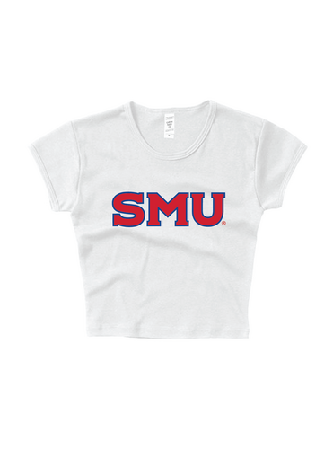 Southern Methodist University Block Letter Baby Tee