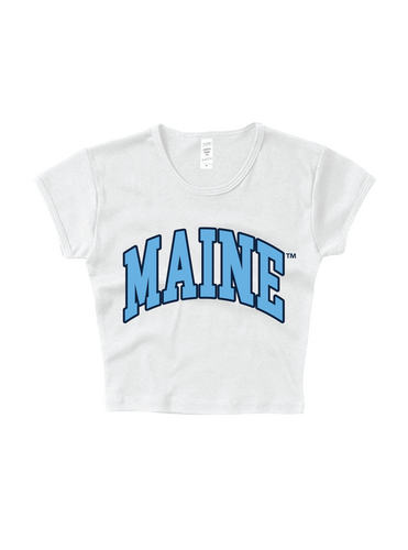 University of Maine Block Letter Baby Tee