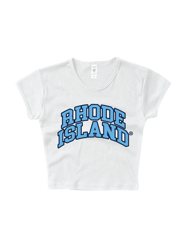 University of Rhode Island Block Letter Baby Tee