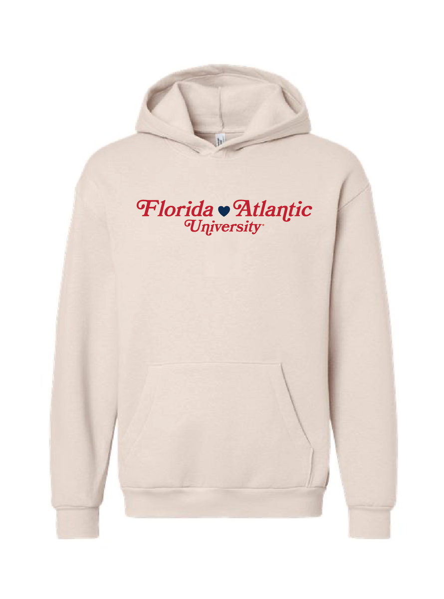 Florida Atlantic University Heart Hoodie