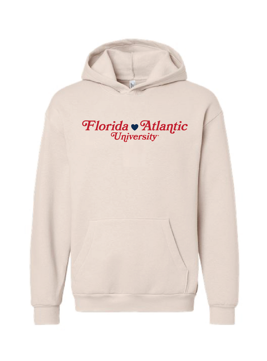 Florida Atlantic University Heart Hoodie