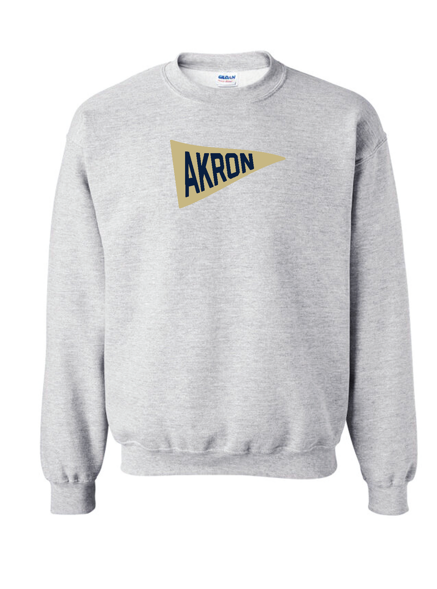 Univeristy of Akron Pennant Crewneck