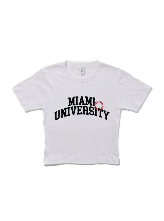 Miami University Varsity Baby Tee