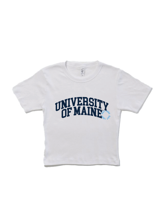 University of Maine Varsity Baby Tee