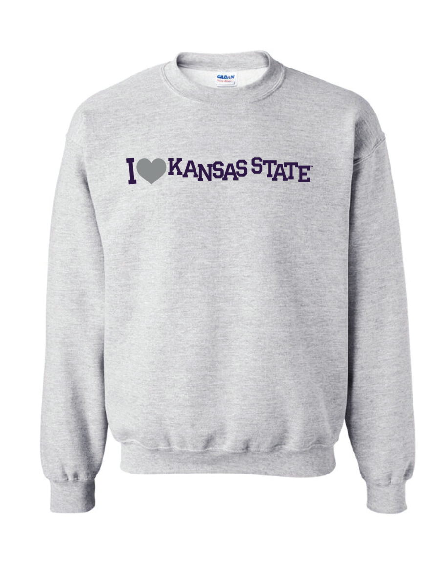 Kansas State University Love Crewneck
