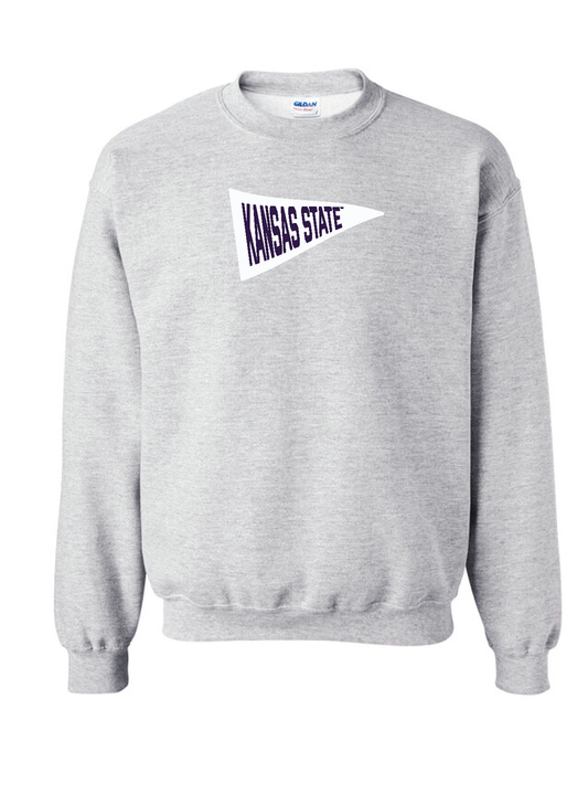 Kansas State University Pennant Crewneck