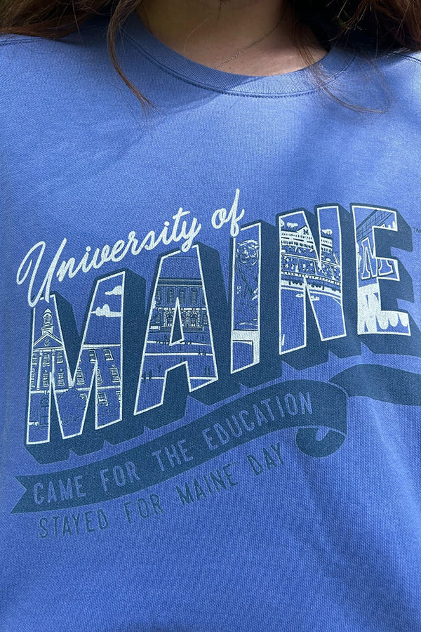 University of Maine Blue Crewneck