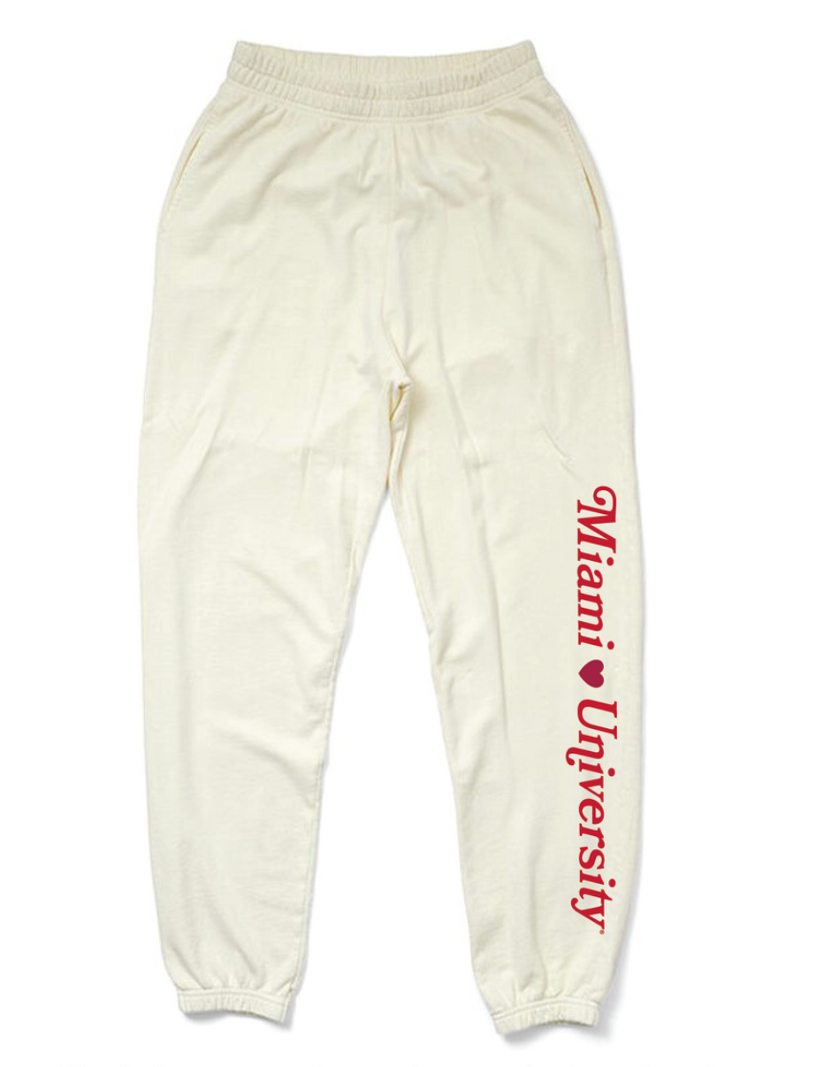 Vanilla Ice Miami University Heart Matching Set Light Weight Joggers