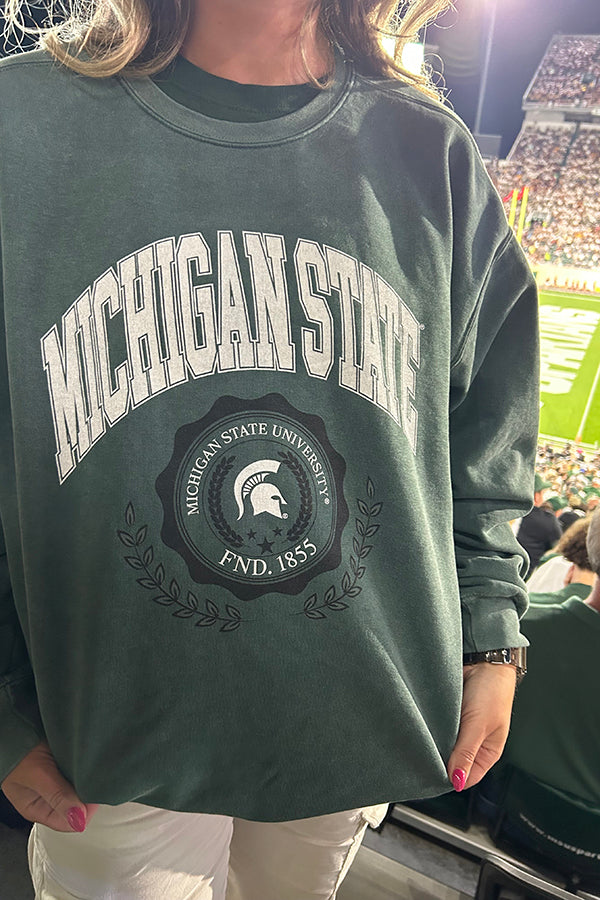 Michigan State Crest Crewneck