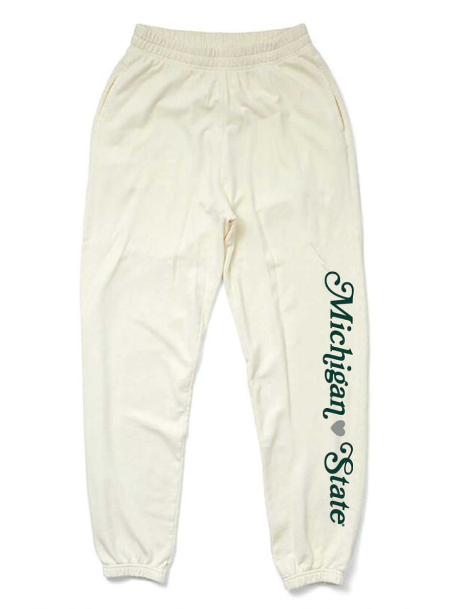 Vanilla Ice Michigan State Heart Matching Set Light Weight Joggers