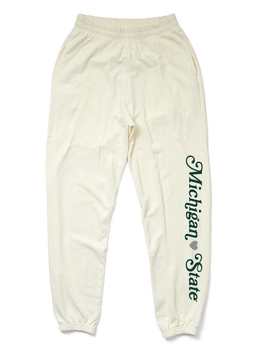 Vanilla Ice Michigan State Heart Matching Set Light Weight Joggers