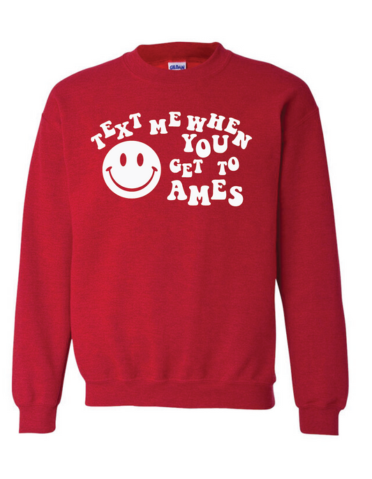 Text Me When You Get To Ames Crewneck