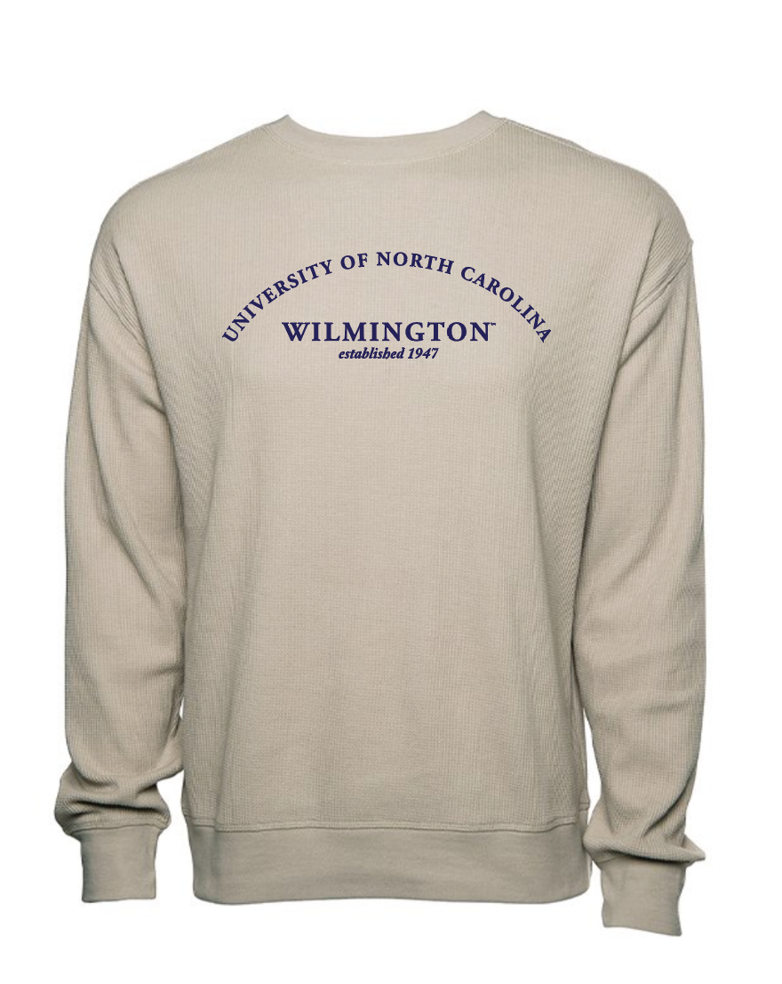 UNC Wilmington Waffle Knit Crewneck