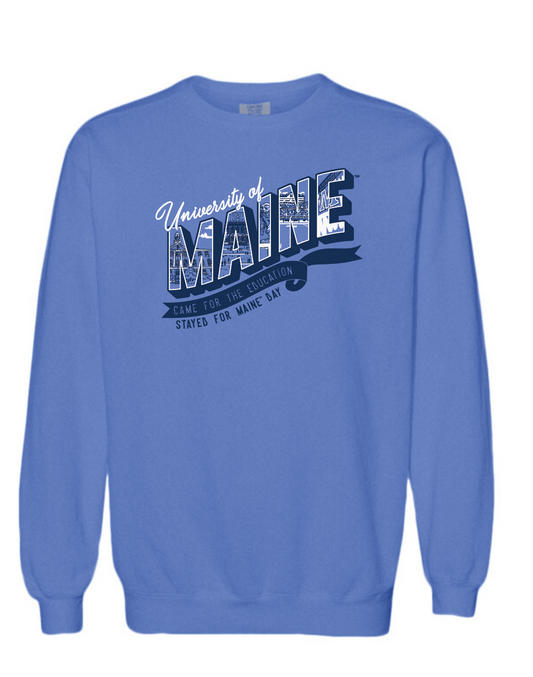 University of Maine Blue Crewneck