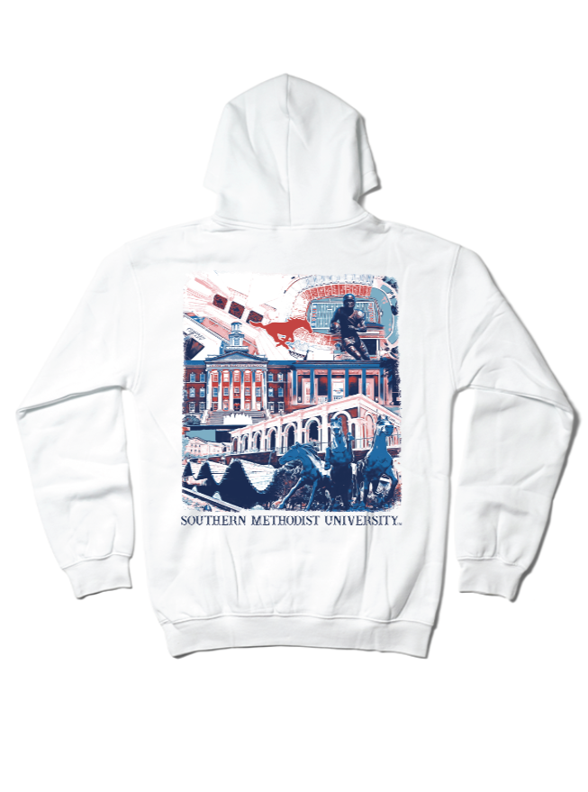 Southern Methodist Landmark Hoodie