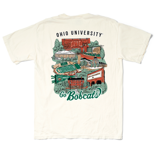 Ohio University Landmark Tee