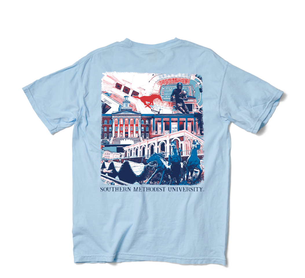 Southern Methodist Landmark Tee