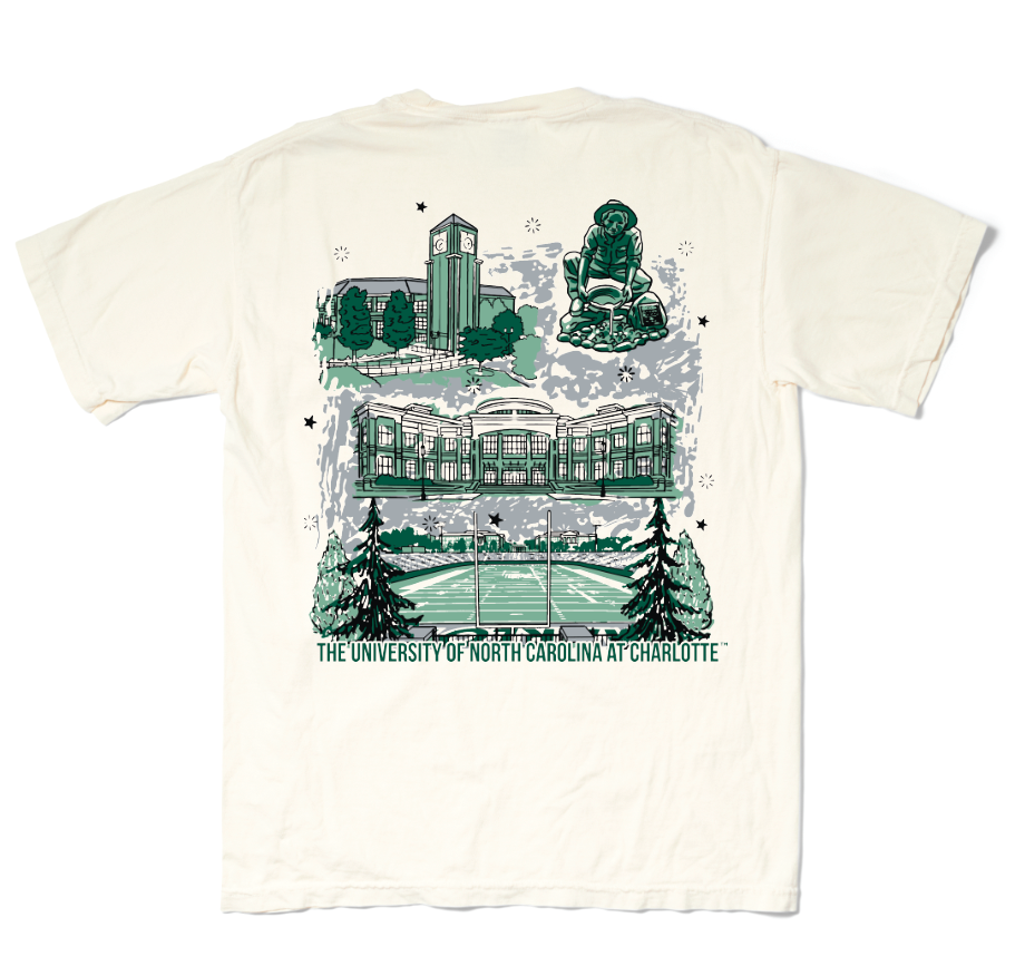 UNC Charlotte Landmark Tee