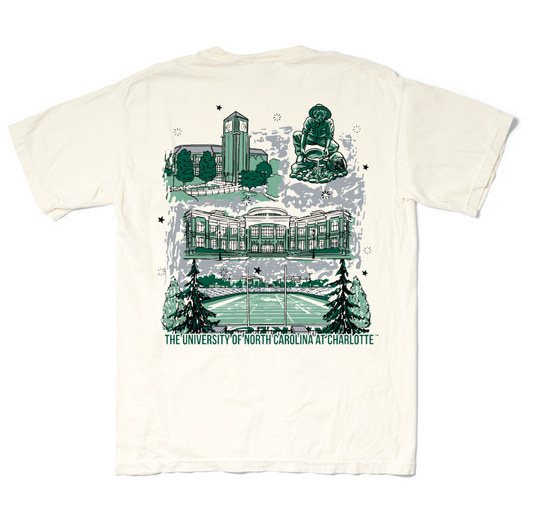 UNC Charlotte Landmark Tee