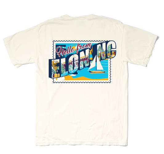 Elon University Postcard Tee