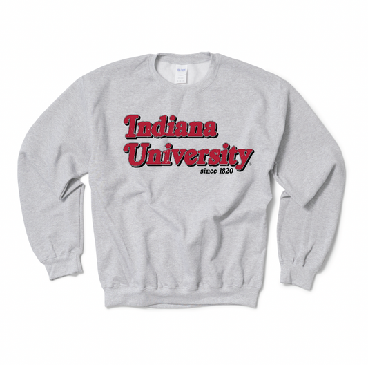 Indiana University Vintage Ash Crewneck