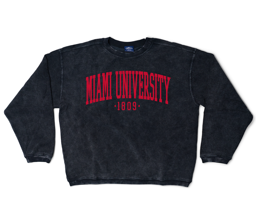 Miami University Corded Crewneck