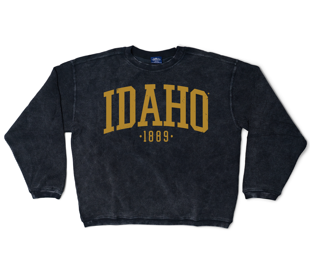 University of Idaho Corded Crewneck