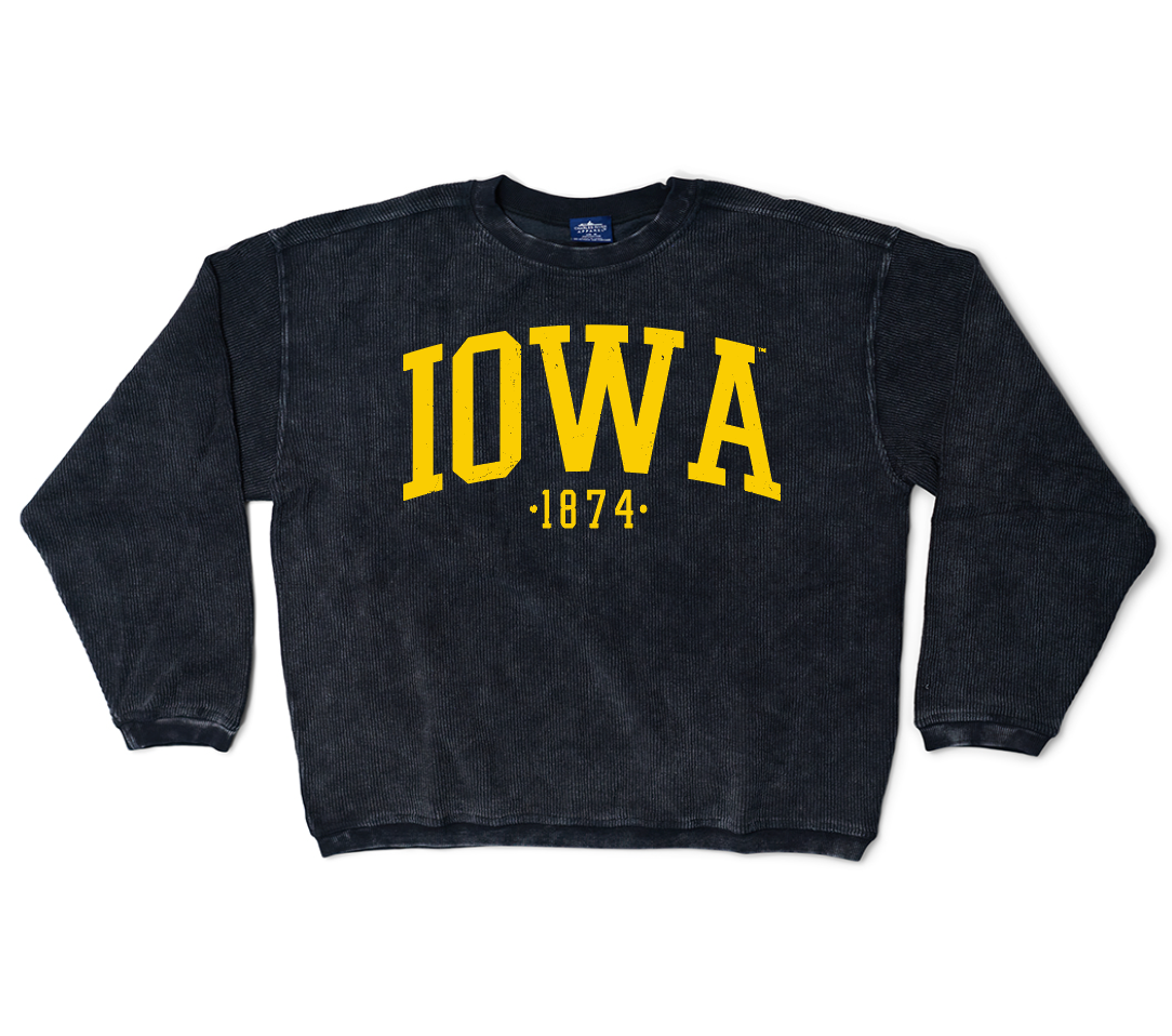 University of Iowa Corded Crewneck