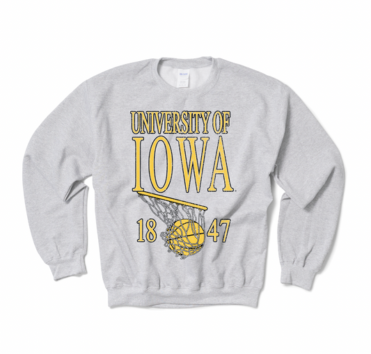 University of Iowa Basketball Crewneck