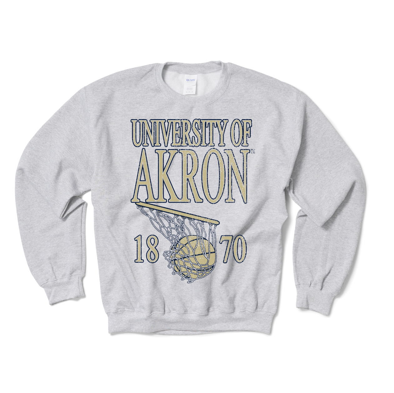 University of Akron Basketball Crewneck