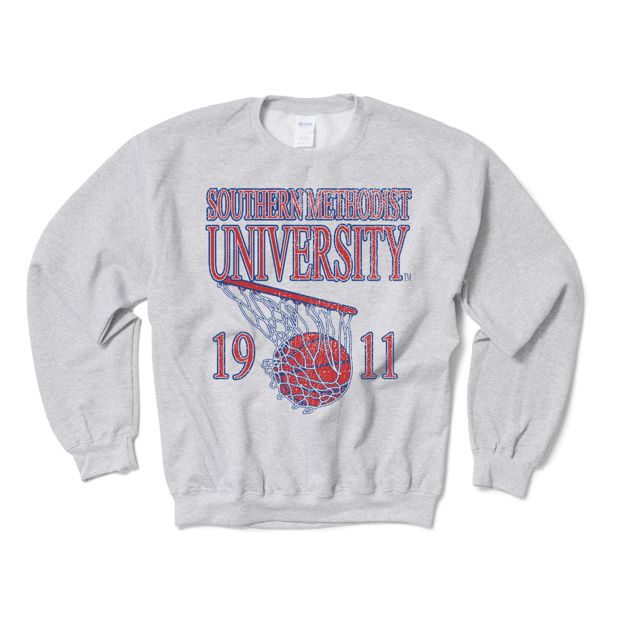 Southern Methodist Basketball Crewneck