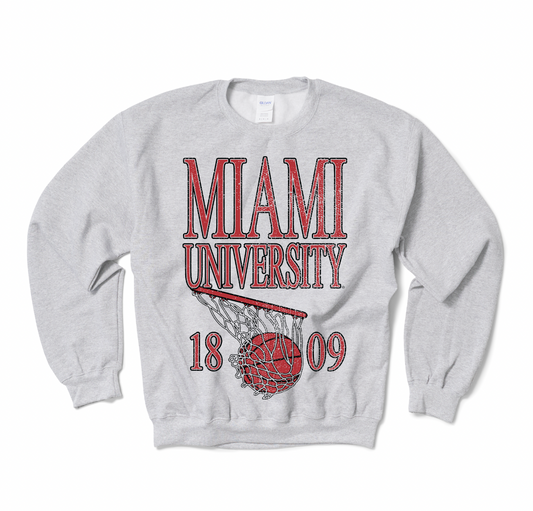 Miami University Basketball Crewneck