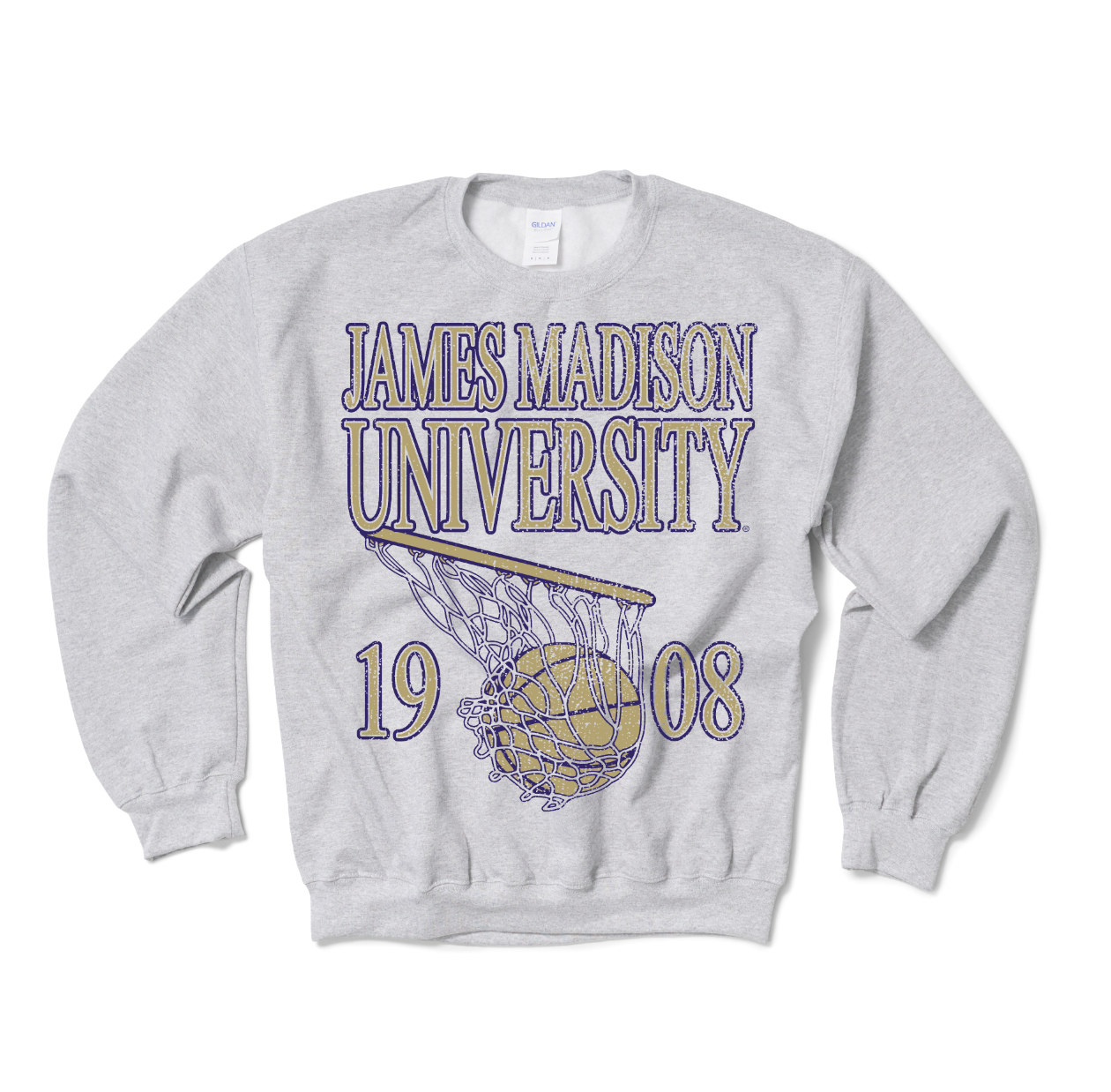 James Madison Basketball Crewneck