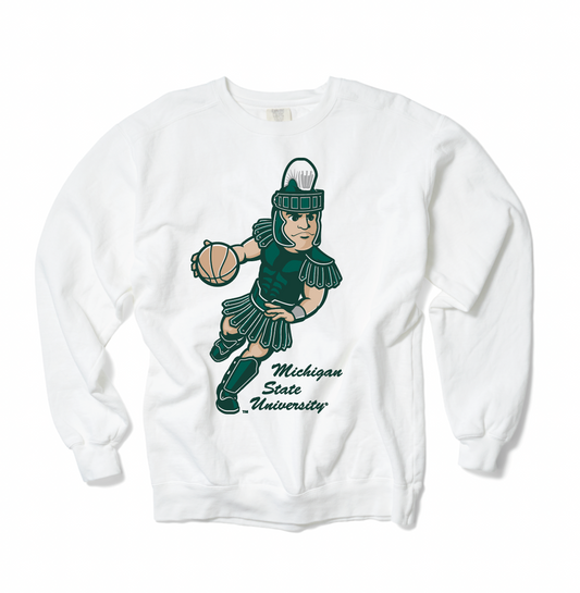 Michigan State Mascot Basketball Crewneck