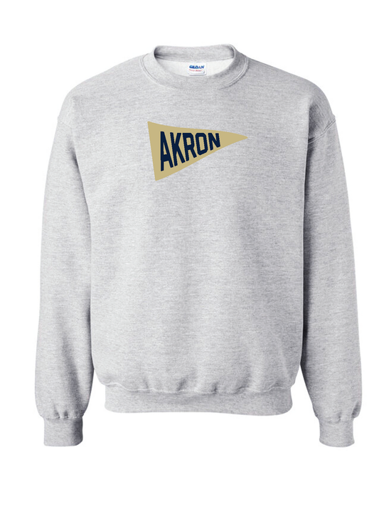 Univeristy of Akron Pennant Crewneck