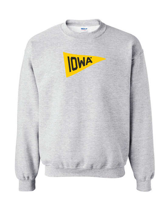 University of Iowa Pennant Crewneck