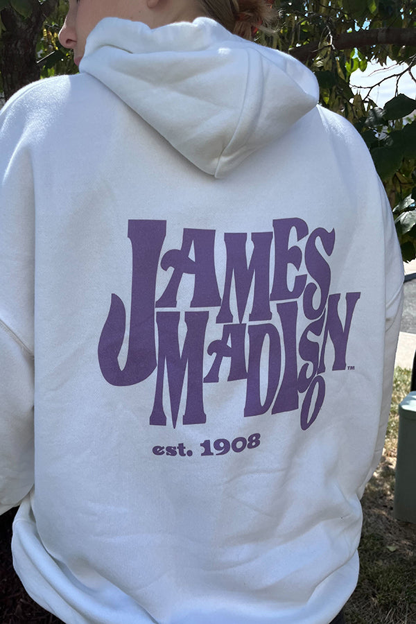 James Madison White Hoodie