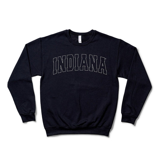 Indiana University Embroidered Tone Crewneck