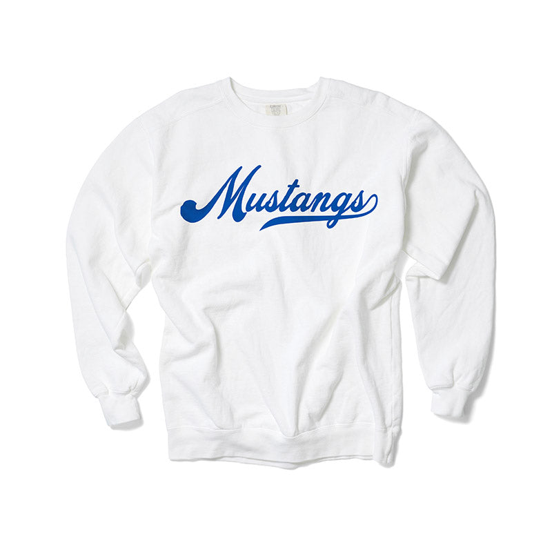 Southern Methodist Mustangs Script Crewneck