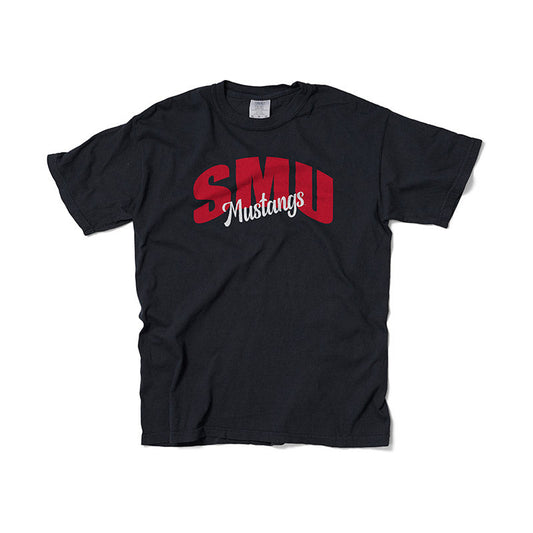 Southern Methodist Mustangs Script Tee