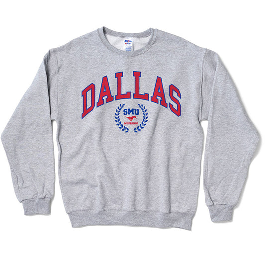 Southern Methodist Dallas Wreath Crewneck